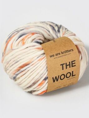 wak (We Are Knitters) The Wool Bulky Yarn Colorado- Cream, Peach & Gray